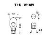 T15 - W16W "Super Bright" 6 LED SMD